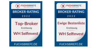 Broker comparison Fuchs: WH SelfInvest is the best broker.