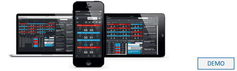 Kostenlose Demo der mobilen Handelsplattform.